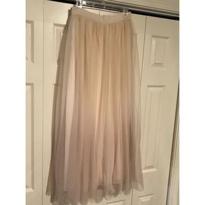 Lauren Conrad Tan/Blush Hombre Tulle Skirt